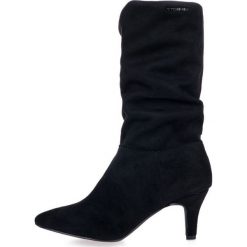 Tom Tailor Kozaki damskie 7995404 39 czarne. Czarne kozaki damskie Tom Tailor, na niskim obcasie, bez zapięcia. Za 359,00 zł.