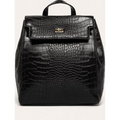 Answear - Plecak. Czarne plecaki damskie ANSWEAR, bez wzorów, ze skóry ekologicznej, eleganckie. Za 149,90 zł.