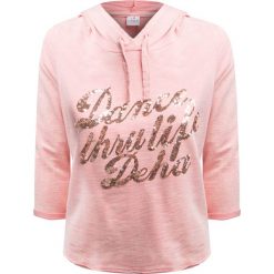 Bluza DEHA DANCE. Różowe bluzy damskie Deha, z aplikacjami, z dzianiny. W wyprzedaży za 139,00 zł.