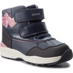 Śniegowce GEOX - B N.Gulp B.B Abx A B841FA 0BCEW C4002 S Navy. Niebieskie śniegowce dziewczęce Geox, bez zapięcia. W wyprzedaży za 259,00 zł.