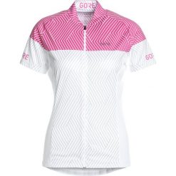 Topy sportowe damskie: Gore Wear OPTILINE Tshirt z nadrukiem white/raspberry rose