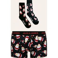 Jack & Jones - Bokserki i skarpety. Czarne skarpetki męskie Jack & Jones, bez wzorów, z elastanu. Za 69,90 zł.