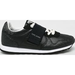 Pepe Jeans - Buty. Czarne buty sportowe damskie marki Pepe Jeans, z jeansu. Za 319,90 zł.