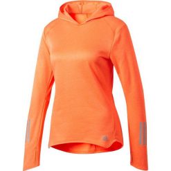 Bluzy sportowe damskie: Adidas Bluza damska Response Astro Hoodie pomarańczowa r.L (BK3160)