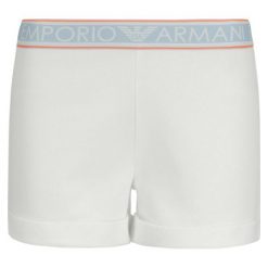 Szorty sportowe Emporio Armani Underwear 164199 9P287 00010. Białe piżamy damskie Emporio Armani Underwear, l, bez wzorów, z bawełny, bez rękawów. W wyprzedaży za 159,00 zł.