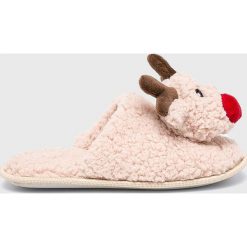 Tally Weijl - Kapcie. Brązowe kapcie damskie marki TALLY WEIJL, z materiału. W wyprzedaży za 49,90 zł.