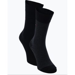 Tommy Hilfiger - Skarpety męskie pakowane po 2 szt., czarny. Czarne skarpetki męskie TOMMY HILFIGER, bez wzorów. Za 59,95 zł.