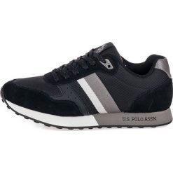 U.S. POLO ASSN. tenisówki męskie Julius FLASH4088S9/TS1 46 czarne. Czarne trampki męskie U.S. Polo Assn., bez wzorów, z zamszu, bez zapięcia. Za 369,00 zł.