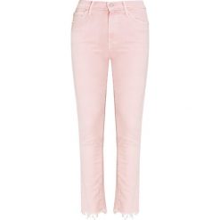 Jeansy MOTHER RASCAL ANKLE SNIPPET. Różowe jeansy damskie Mother, m, z jeansu. Za 1300,00 zł.