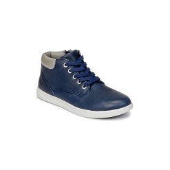 Buty Dziecko Timberland GROVETON LEATHER CHUKKA. Niebieskie trampki chłopięce Timberland. Za 303,20 zł.