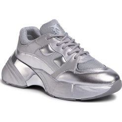 Sneakersy PINKO - Rubino 1 Sneaker 20201 PRR 1N20CC. Y5ZU Silver ZZF. Szare półbuty damskie Pinko, na co dzień, bez wzorów, ze skóry, bez obcasa, na płaskiej podeszwie, bez zapięcia. W wyprzedaży za 799,00 zł.