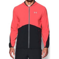 Bluzy męskie: Under Armour Bluza męska Run True czarno-koralowa r. L (1289388-963)