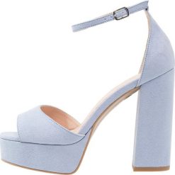Sandały damskie: Even&Odd Wide Fit Sandały na obcasie light blue