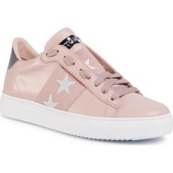Sneakersy STOKTON - 650-D-SS20 Vitello Pale Pink/Elastico Stelle. Różowe półbuty damskie Stokton, ze skóry ekologicznej. W wyprzedaży za 579,00 zł.