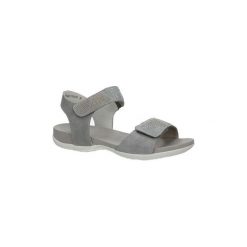 Sandały Rieker Szare sandały z nitami na rzep K2269-42. Czarne sandały damskie marki Rieker, z materiału. Za 228,99 zł.