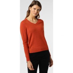 Franco Callegari - Damski sweter z wełny merino, pomarańczowy. Pomarańczowe swetry damskie Franco Callegari, l, bez wzorów, z wełny, eleganckie, bez rękawów, bez kaptura. Za 249,95 zł.