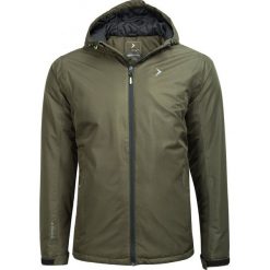 Kurtka narciarska męska KUMN600 - khaki - Outhorn. Brązowe kurtki męskie marki Outhorn, m, bez wzorów, bez kaptura. W wyprzedaży za 129,99 zł.