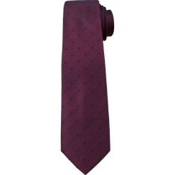 Fioletowy Elegancki Krawat w Granatowe Kropki -ALTIES- 6 cm, Groszki, Męski KRALTS0245. Fioletowe krawaty męskie Alties, w grochy, z tkaniny, eleganckie. Za 39,00 zł.