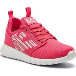 Sneakersy EA7 EMPORIO ARMANI - X8X007 XCC02 00029 Rouge Red. Różowe półbuty damskie marki EA7 Emporio Armani, ze skóry ekologicznej. Za 639,00 zł.