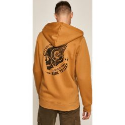Medicine - Bluza Easy Riders. Żółte bluzy męskie MEDICINE, s, z nadrukiem, z bawełny, z kapturem, bez rękawów, z kapturem. Za 149,90 zł.