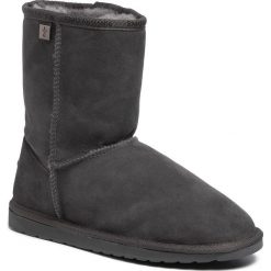 Buty EMU AUSTRALIA - Platinum Stinger Slim Lo WP20002 Charcoal. Szare kozaki damskie EMU Australia, ze skóry, klasyczne, bez obcasa, bez zapięcia. Za 769,00 zł.
