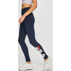 Fila - Legginsy. Szare legginsy we wzory Fila, l, z bawełny. W wyprzedaży za 139,90 zł.