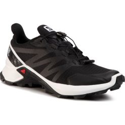 Buty SALOMON - Supercross 409297 27 V0 Black/White/Black. Czarne buty sportowe męskie Salomon, z tworzywa sztucznego, bez zapięcia, do biegania. W wyprzedaży za 339,00 zł.