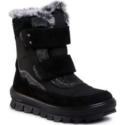 Śniegowce SUPERFIT - GORE-TEX 1-009214-0000 M Schwarz. Czarne śniegowce dziewczęce Superfit, bez zapięcia. Za 339,00 zł.
