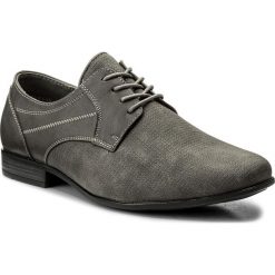 Półbuty OTTIMO - M17SS139-10 Szary. Szare buty wizytowe męskie marki Ottimo, bez wzorów, ze skóry ekologicznej, eleganckie, bez zapięcia. Za 99,99 zł.