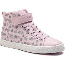 Trampki GEOX - J Ciak G. A J9204A 000AN C8005 D Pink. Różowe trampki dziewczęce Geox, z aplikacjami, z gumy, bez zapięcia. W wyprzedaży za 179,00 zł.