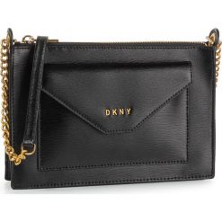 Torebka DKNY - Alexa Tz Cbody Sutto R93E3D59 Blk/Gold BGD. Czarne listonoszki damskie DKNY, bez wzorów, ze skóry, eleganckie, bez dodatków. W wyprzedaży za 509,00 zł.