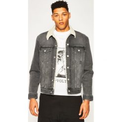 Kurtka jeansowa Calvin Klein Jeans J30J314387. Szare kurtki męskie Calvin Klein Jeans, xxl, bez wzorów, z elastanu, bez kaptura. W wyprzedaży za 469,00 zł.