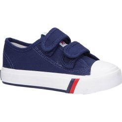 Granatowe trampki na rzepy casu at-5102. Trampki dziewczęce Casu, bez wzorów, na rzepy. Za 39,99 zł.