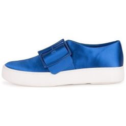 What For Tenisówki Slip-On Damskie Rafa 38 Niebieskie. Niebieskie trampki i tenisówki damskie What For, bez wzorów, na klamry. Za 449,00 zł.