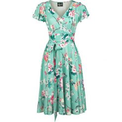 Hell Bunny Midori Dress Sukienka zielony (Mint). Zielone sukienki damskie marki Hell Bunny, xl, bez wzorów, bez kołnierzyka, bez rękawów. Za 264,90 zł.