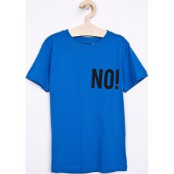 Name it - T-shirt dziecięcy 134-176 cm. Białe t-shirty chłopięce marki Name it, z nadrukiem, z bawełny, bez rękawów. W wyprzedaży za 29,90 zł.