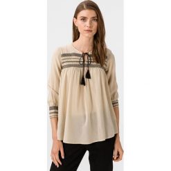Vero Moda Niel Bluzka Beżowy. Brązowe bluzki damskie Vero Moda, xs, bez wzorów, z wiskozy, bez kołnierzyka, bez rękawów. Za 175,95 zł.