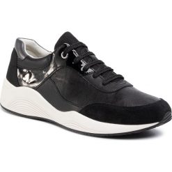 Sneakersy GEOX - D Omaya C D020SC 0PVBC C9999 Black. Czarne półbuty damskie Geox, z zamszu. Za 389,00 zł.
