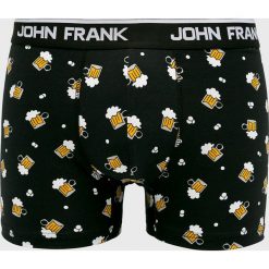 John Frank - Bokserki. Czarne bokserki męskie John Frank, bez wzorów, z elastanu. Za 49,90 zł.