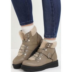 Szare Traperki Untold. Szare buty trekkingowe damskie Born2be, na zimę. Za 109,99 zł.