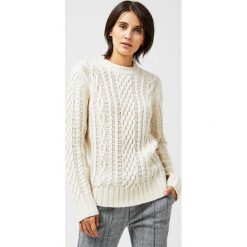 Sweter w warkocze. Swetry damskie Moodo, m, bez wzorów, z wełny, bez rękawów, bez kaptura. Za 49,99 zł.