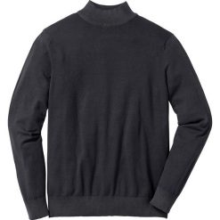 Golfy męskie: Sweter ze stójką Regular Fit bonprix czarny