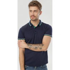 Granatowa Koszulka Zeliles. Niebieskie koszulki męskie Born2be, xl, bez wzorów, bez kołnierzyka, bez rękawów. W wyprzedaży za 34,99 zł.