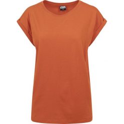 Urban Classics Ladies Extended Shoulder Tee Koszulka damska pomarańczowy. Pomarańczowe bluzki damskie marki Urban Classics, xl, z dekoltem w łódkę. Za 49,90 zł.