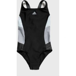 Adidas Performance - Strój kąpielowy dziecięcy 116-170 cm. Czarne stroje kąpielowe dziewczęce marki adidas Performance, bez wzorów, z poliesteru. Za 99,90 zł.