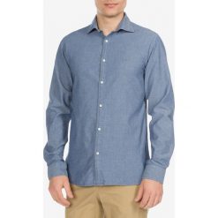 Jack & Jones Brody Koszula Niebieski. Niebieskie koszule męskie Jack & Jones, l, bez wzorów, z bawełny, bez kołnierzyka, z długim rękawem. Za 233,95 zł.