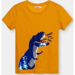 Koszulka chłopięca - Żółty. Żółte t-shirty chłopięce Sinsay, bez wzorów, bez rękawów. Za 12,99 zł.
