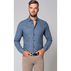 Koszula w Kratę Natanya. Koszule męskie LANCERTO, na zimę, m, bez wzorów, z bawełny, eleganckie, bez kołnierzyka, bez rękawów. W wyprzedaży za 199,90 zł.