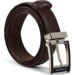 Pasek Męski VALENTINI - 001-02560-0317-02 Brown. Pomarańczowe paski męskie Valentini, w paski, ze skóry. W wyprzedaży za 69,00 zł.