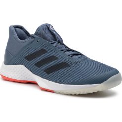 Buty adidas - adizero Club G26565 Tecink/Legink/Actora. Niebieskie buty sportowe męskie Adidas, z tworzywa sztucznego, bez zapięcia, tenisowe. W wyprzedaży za 189,00 zł.